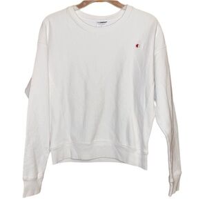 •CHAMPION•NWOT WHITE REVERSE WEAVE CREW NECK SWEATESHIRT SIZE SMALL